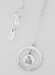 Religieus Zilveren Collier - Hanger Heilige Rita