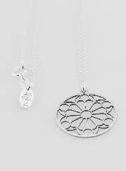 Religieuze Halsketting Glas in Lood Hanger - 925 Zilver