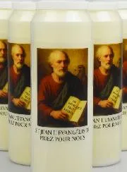 Set van 6 Noveenkaarsen tot Sint Johannes de Evangelist