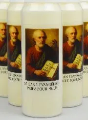 Set van 10 Noveenkaarsen tot Heilige Johannes de Evangelist