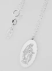 Religieus Collier Maria Wonderdadige - 925 Zilver