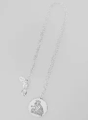 Religieus Collier Heilige Rita Echt Zilver - 20mm