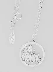 Religieus Zilveren Collier - Onze Lieve Vrouw van Parijs 20mm