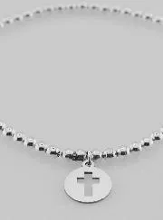 Bol Armband Opengewerkt Kruis - 925 Zilver