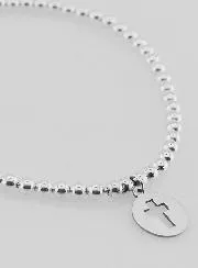 Bol Armband Opengewerkt Kruis - 925 Zilver