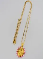 Religieus Collier en Wonderdadige Medaille - Roze en Witte Kralen