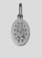 Wonderdadige Medaille van Massief Zilver 19 mm