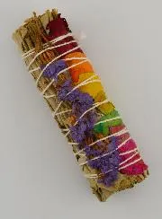Witte Salie en Bonte Rozenblaadjes - Smudge Stick 30g