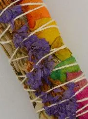 Witte Salie en Bonte Rozenblaadjes - Smudge Stick 30g