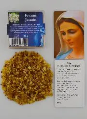 Religieuze Wierook Jasmijn met Gebed OLV van Medjugorje