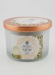 Zuiverings-kaars 256g - Witte Salie en Seleniet