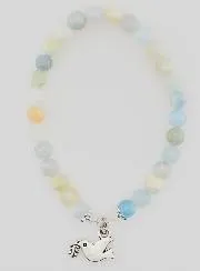 Armband Vormsel van Aquamarijn Edelstenen en Heilige Geest