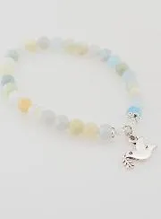 Armband Vormsel van Aquamarijn Edelstenen en Heilige Geest