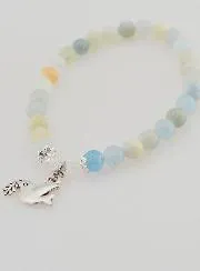 Armband Vormsel van Aquamarijn Edelstenen en Heilige Geest