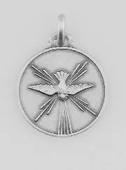 Hanger Aandenken aan het Vormsel - Duif van 925 Zilver