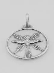 Hanger Aandenken aan het Vormsel - Duif van 925 Zilver