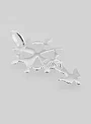 Vormsel Kruis Hanger - Heilige Geest Zilver