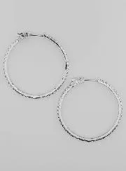 Opengewerkte Creool Oorbellen 40mm - Gerhodineerd 925 Zilver
