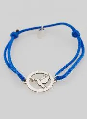 Zilveren Armband met Koord - Heilige Geest