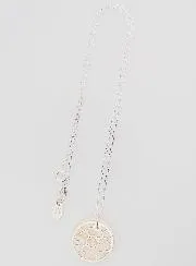 Religieus Collier Glas-in-Lood - Zilver en Wit Parelmoer