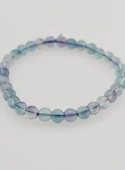 Edelsteen Armband van Blauwe Fluoriet AA - 6 mm