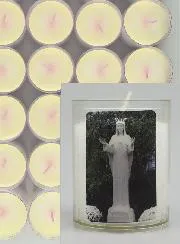 Set 48 Votiefkaarsen Onze Lieve Vrouw van Beauraing