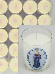 Set 24 Votiefkaarsen Onze Lieve Vrouw van Pontmain