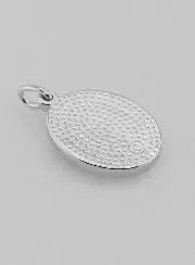 Hanger Heilig Hart van Jezus Zilver - 19 mm