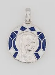 Medaille Maagd Maria en Lourdes Dubbelzijdig - 18 mm