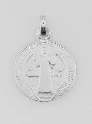 Heilige Benedictus Medaille Zilver - 16mm