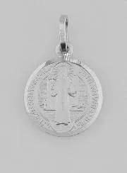 Hanger Heilige Benedictus Zilver - 14mm