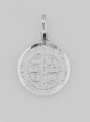 Hanger Heilige Benedictus Zilver - 14mm