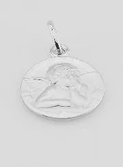 Doop Geschenk - Hanger Beschermengel Zilver 16mm