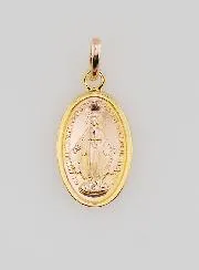 Wonderdadige Medaille Verguld op Zilveren Basis - 13 mm
