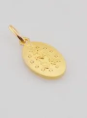 Wonderdadige Medaille Verguld op Zilveren Basis - 13 mm