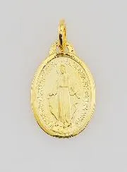 Wonderdadige Medaille Verguld op Zilveren Basis - 16mm