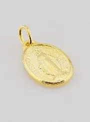 Wonderdadige Medaille Verguld op Zilveren Basis - 16mm