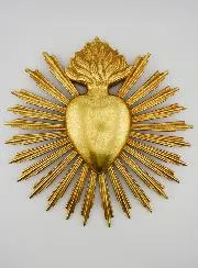 Ex Voto Stralend Hart Muurdecoratie - 25cm