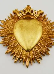 Ex Voto Wanddecoratie Gekroond Hart - 18cm