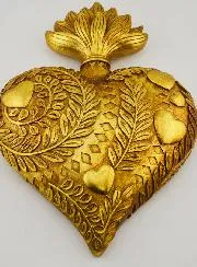 Ex Voto Muurdecoratie Versierd Hart - 28cm