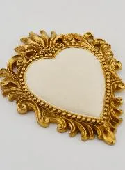 Ex Voto Muurdecoratie Goud en Wit - 10cm