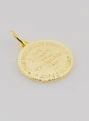 Vergulde Medaille Heilige Geest en Loflied - 18mm
