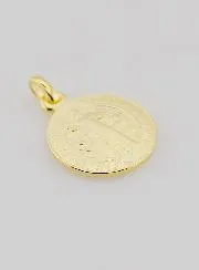 Vergulde Medaille van Heilige Benedictus - 16mm