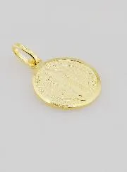 Vergulde Medaille Heilige Benedictus - 14mm