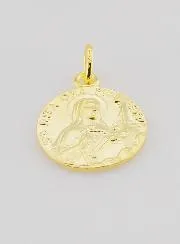 Vergulde Medaille Heilige Rita - 18mm