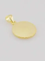 Vergulde Medaille met Rand - St Michaël de Aartsengel - 14mm