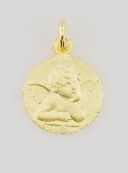 Vergulde Medaille 16mm - Engel Rafaël
