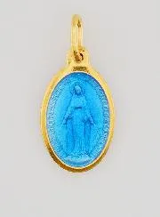 Wonderdadige Medaille van Verguld Zilver en Emaille - 17 mm