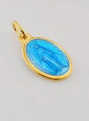 Wonderdadige Medaille van Verguld Zilver en Emaille - 17 mm