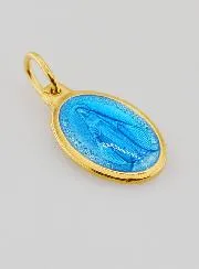 Wonderdadige Medaille Blauw Emaille - 17 mm
